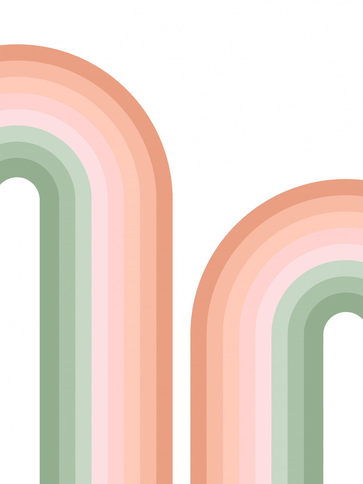 3x4 Aspectratio Pinkgreen32 Poster och Canvastavla