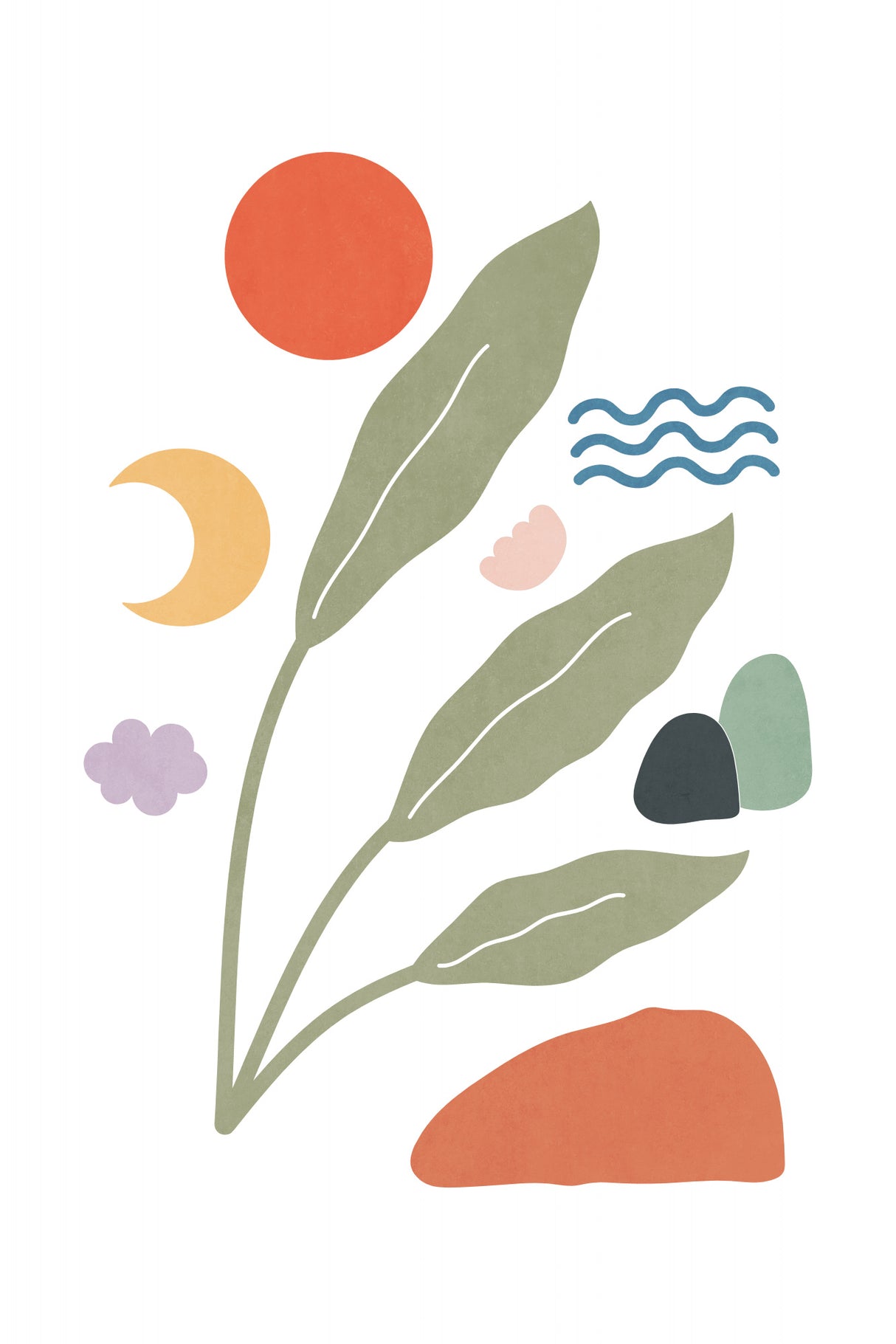 Landscape Shapes 29 Poster och Canvastavla