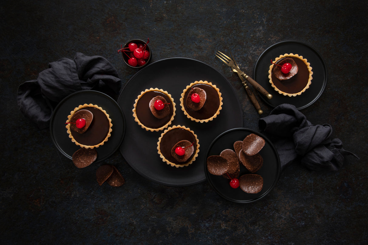 Chocolate cherry tartlets Poster och Canvastavla