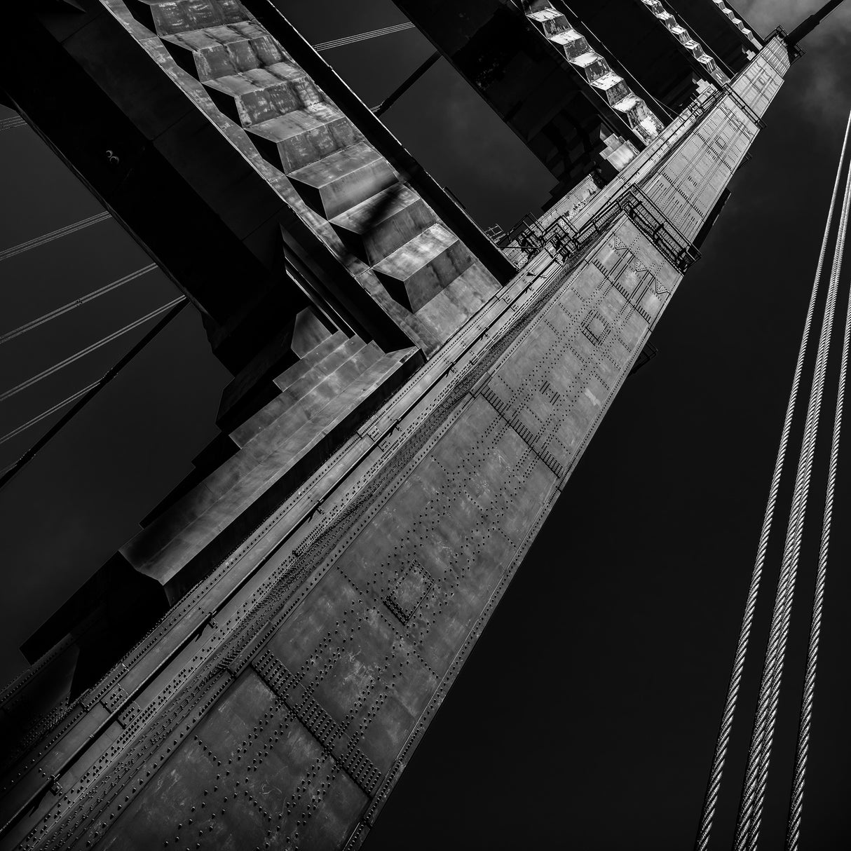 Golden Gate - study II Poster och Canvastavla