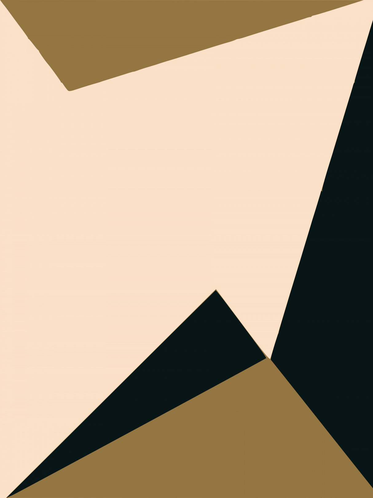Minimal Abstract Triangle Poster och Canvastavla
