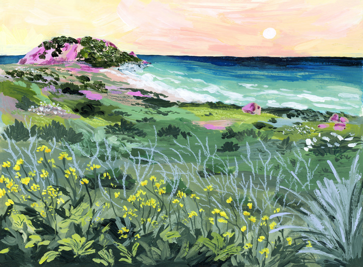 Sunset Rock Poster och Canvastavla