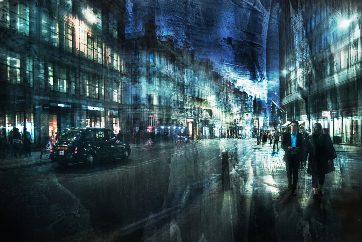 Blue hour in London Poster och Canvastavla