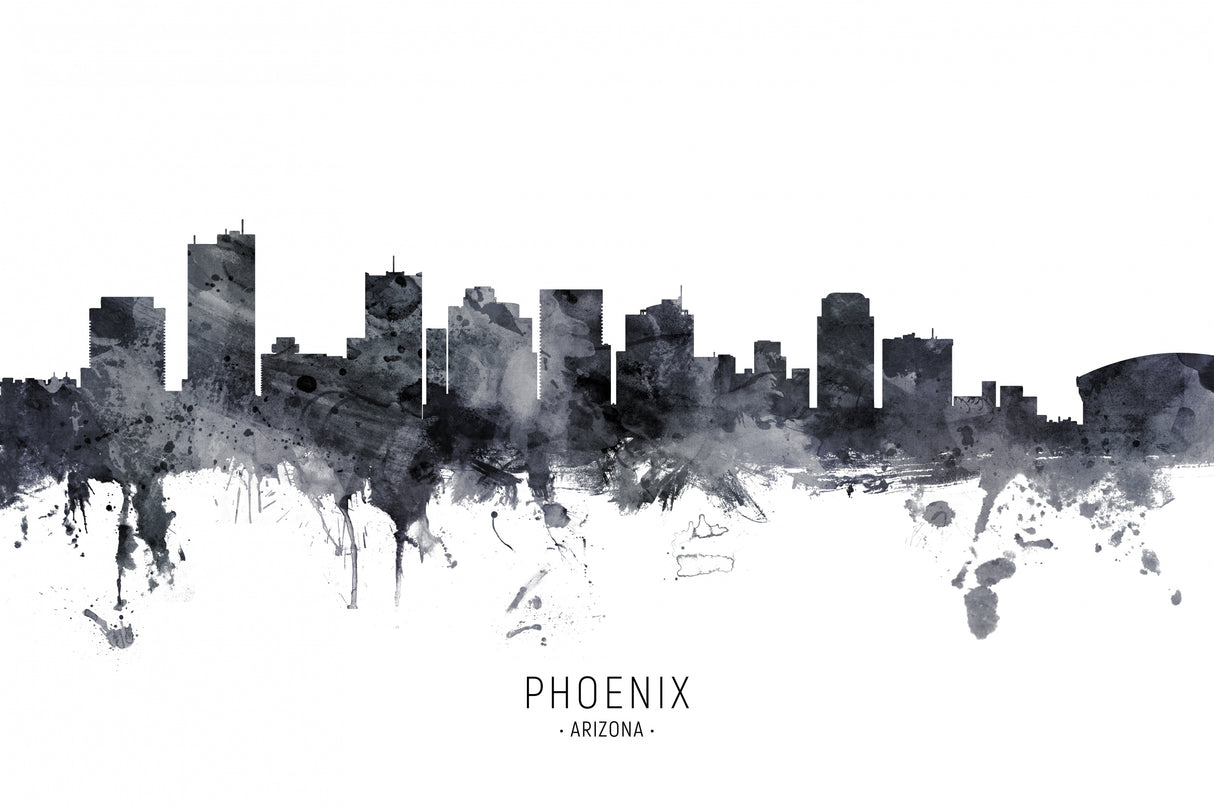 Phoenix Arizona Skyline Poster och Canvastavla