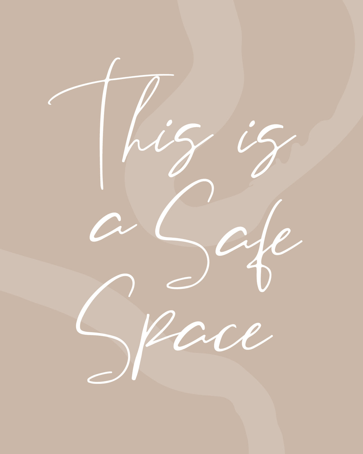 This Is a Safe Space No2 Poster och Canvastavla