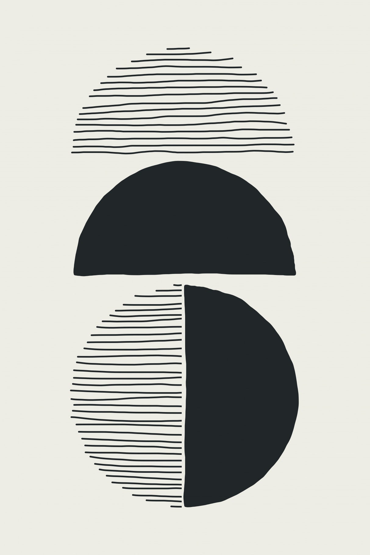 Circles and Lines #2 Poster och Canvastavla