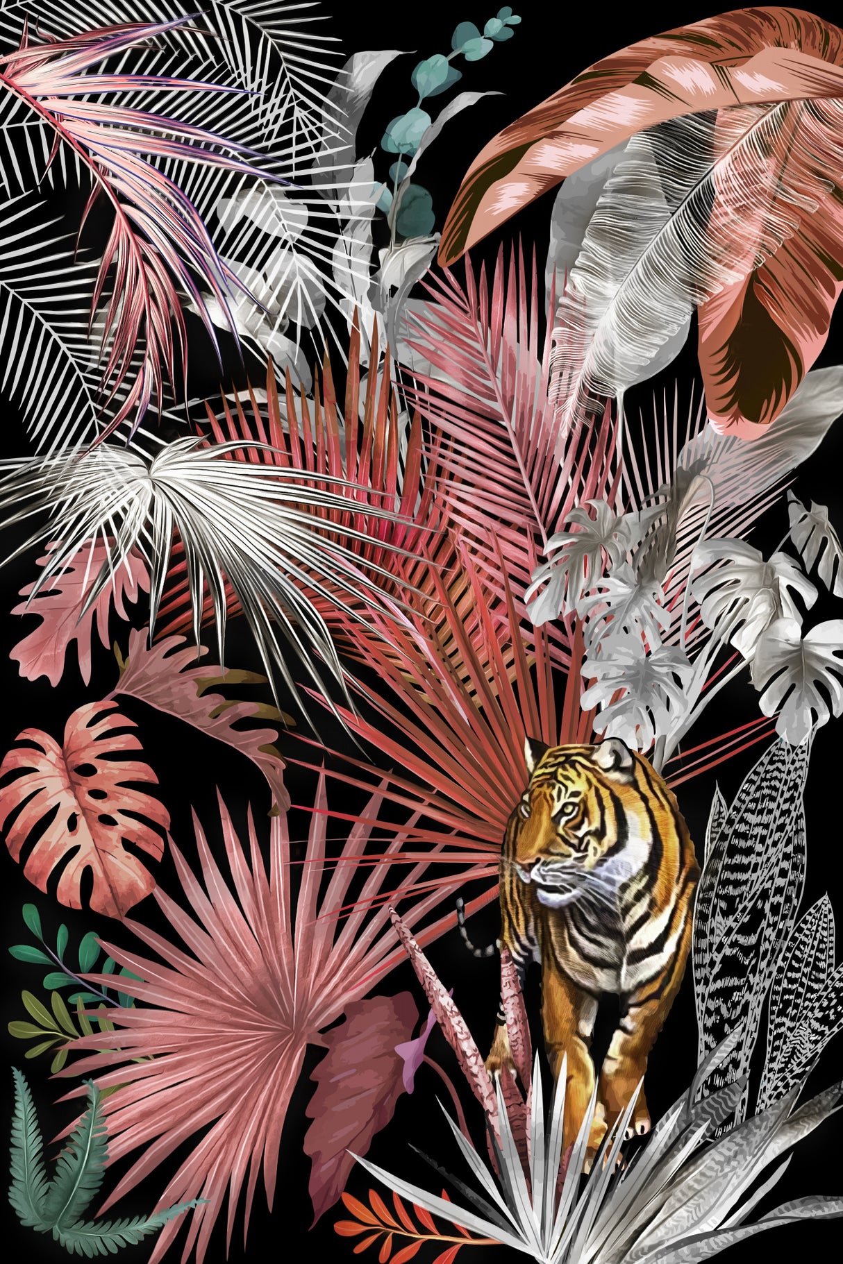 Jungle Tiger 02 Poster och Canvastavla