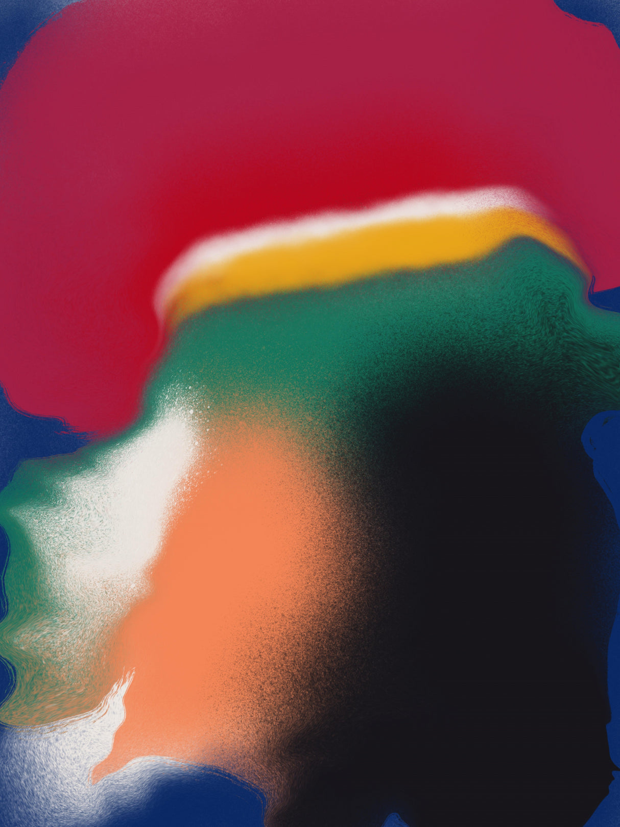 Slow Spread Colors Poster och Canvastavla