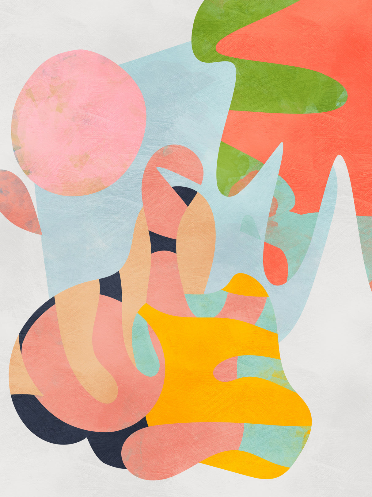 Pastel cut out Poster och Canvastavla