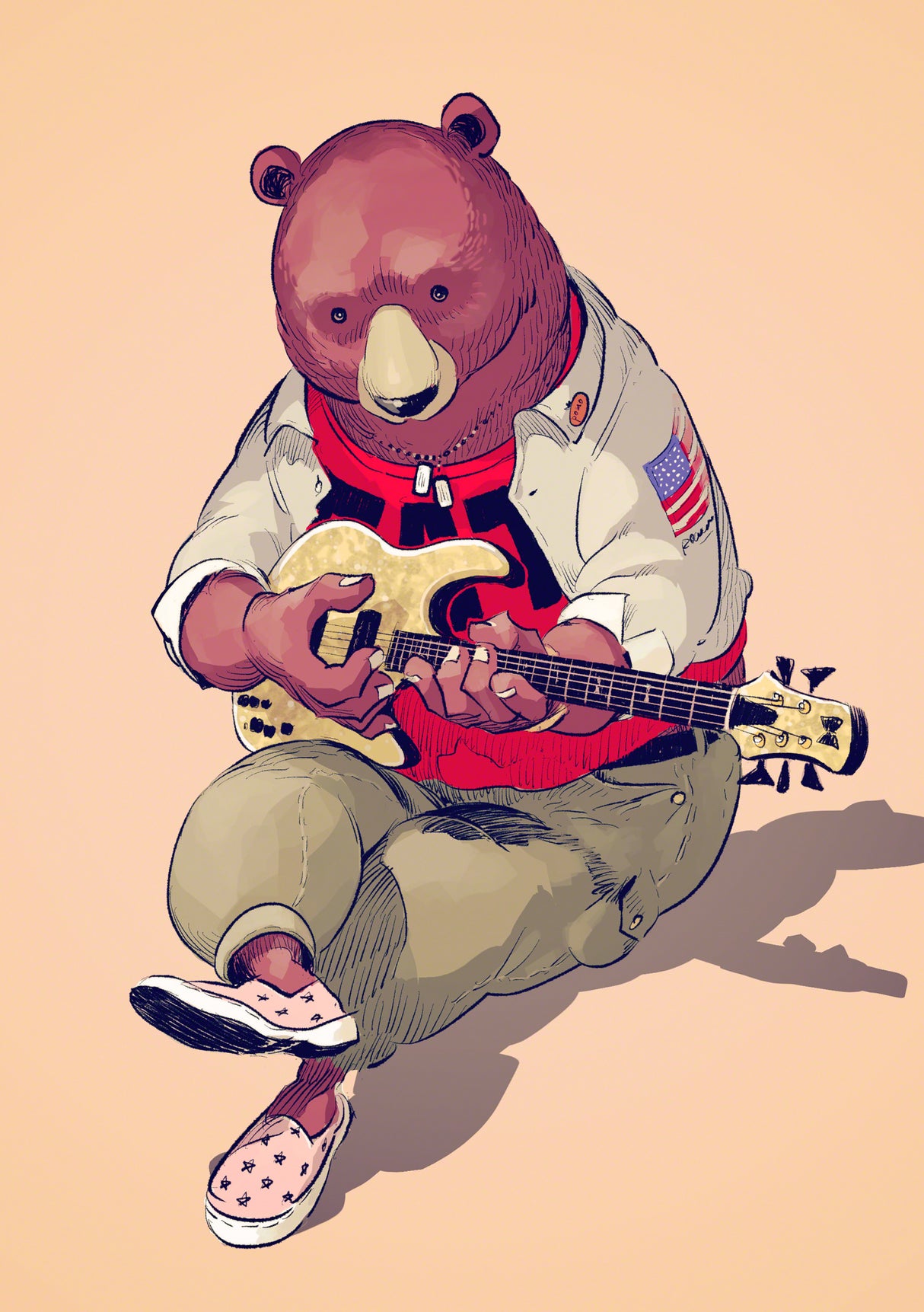 Technical Bear Poster och Canvastavla
