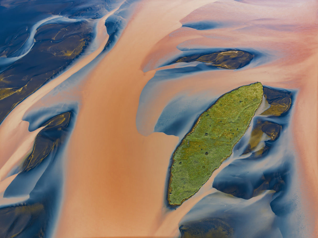 Glacial delta Poster och Canvastavla