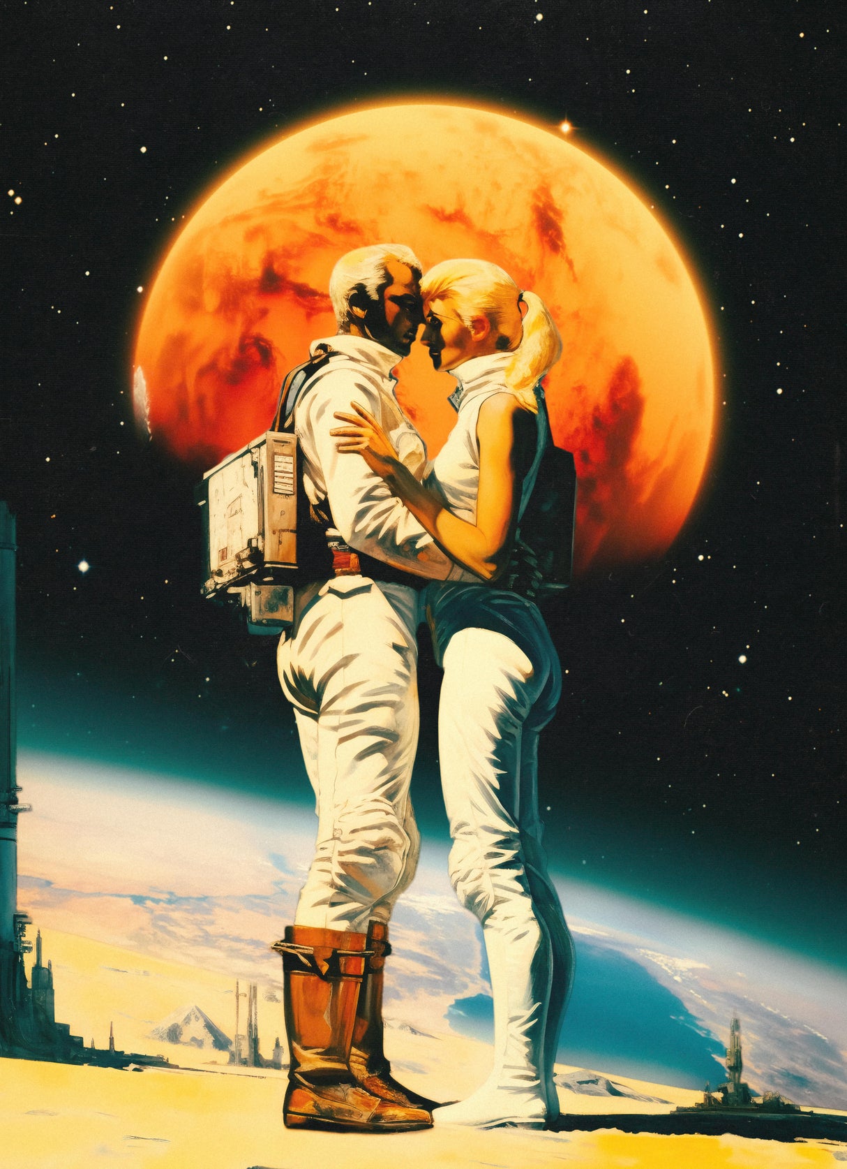 Intergalactic Love Poster och Canvastavla