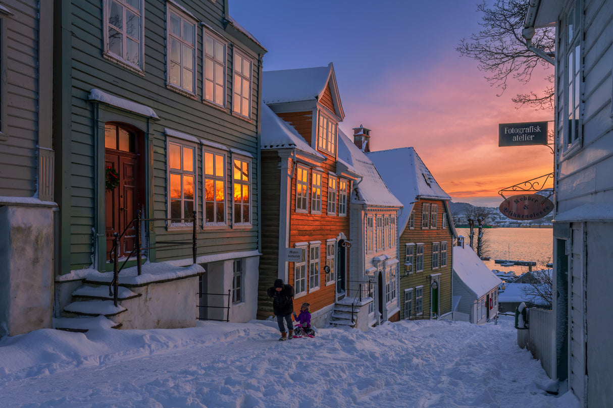 Winter in the city Poster och Canvastavla