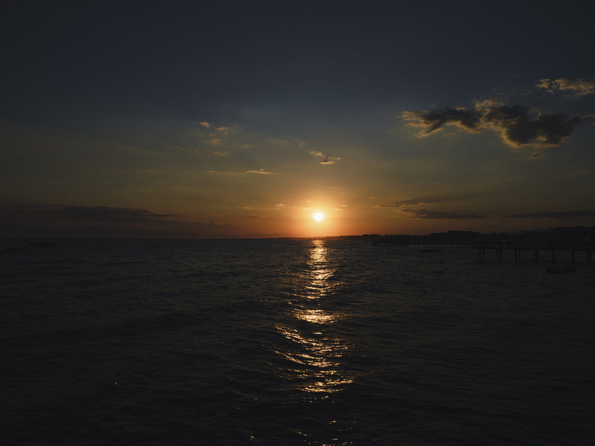 amazing sea view at sunset Poster och Canvastavla