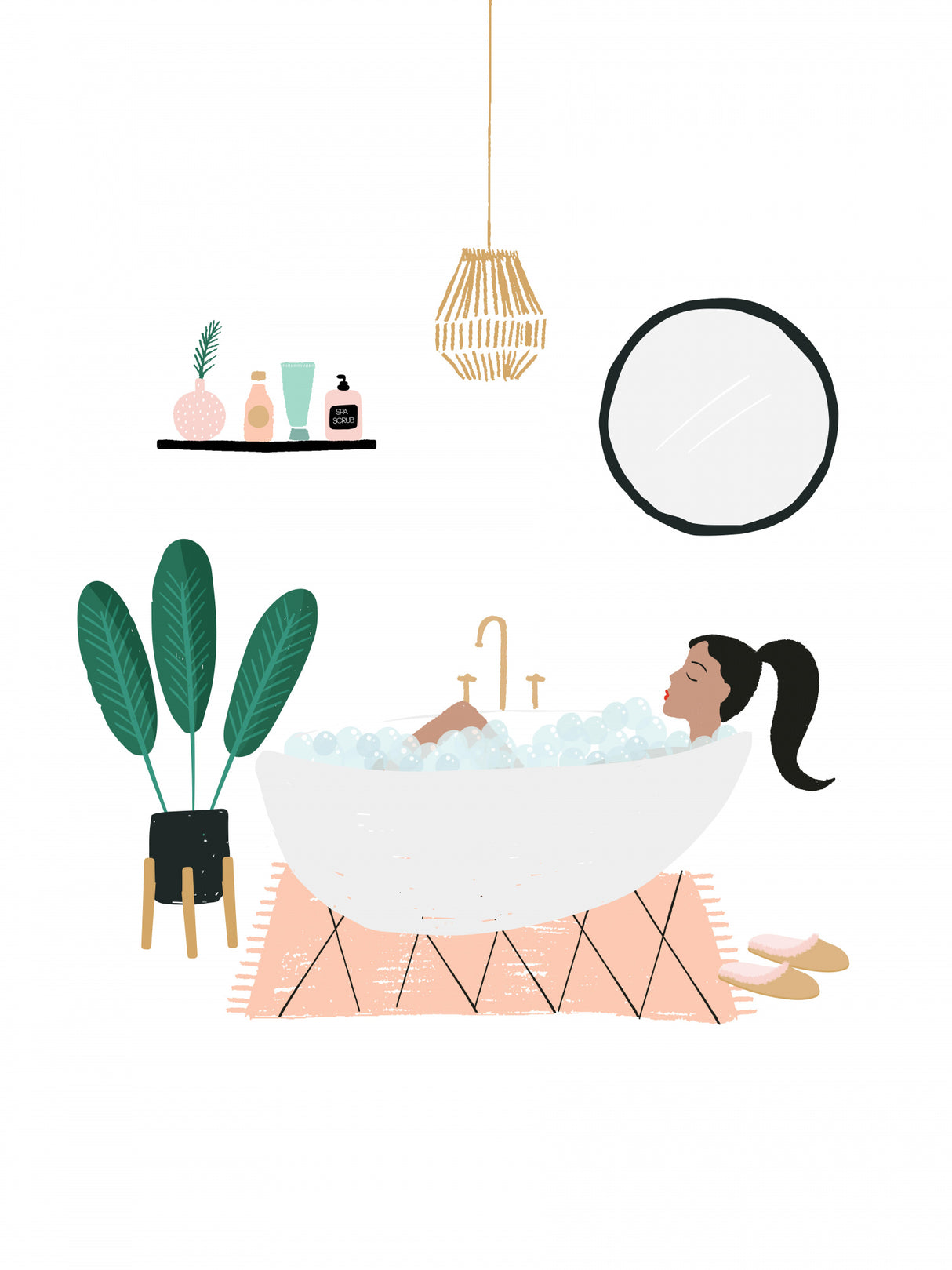 Self Care Poster och Canvastavla