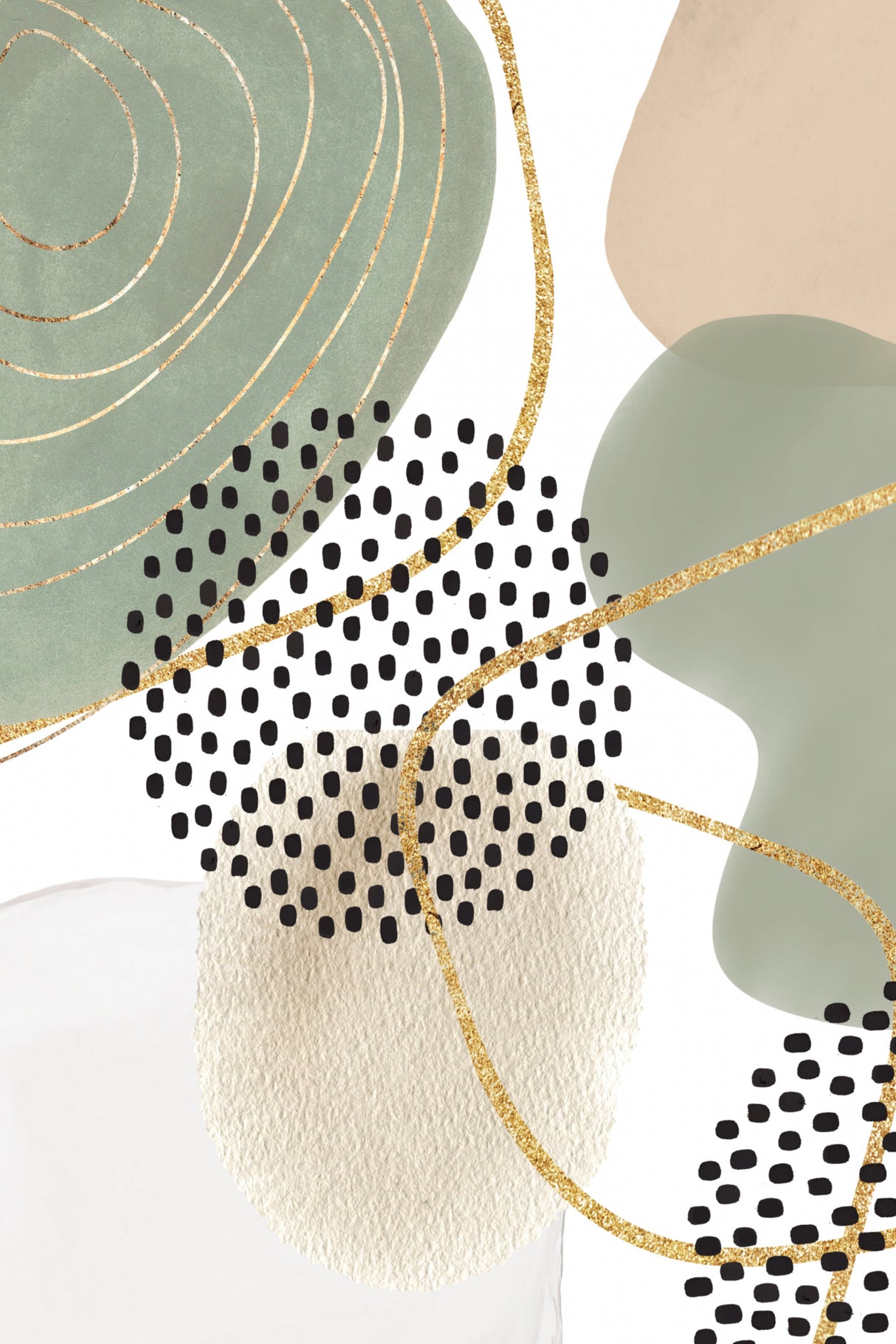 Calm green 1 Poster och Canvastavla