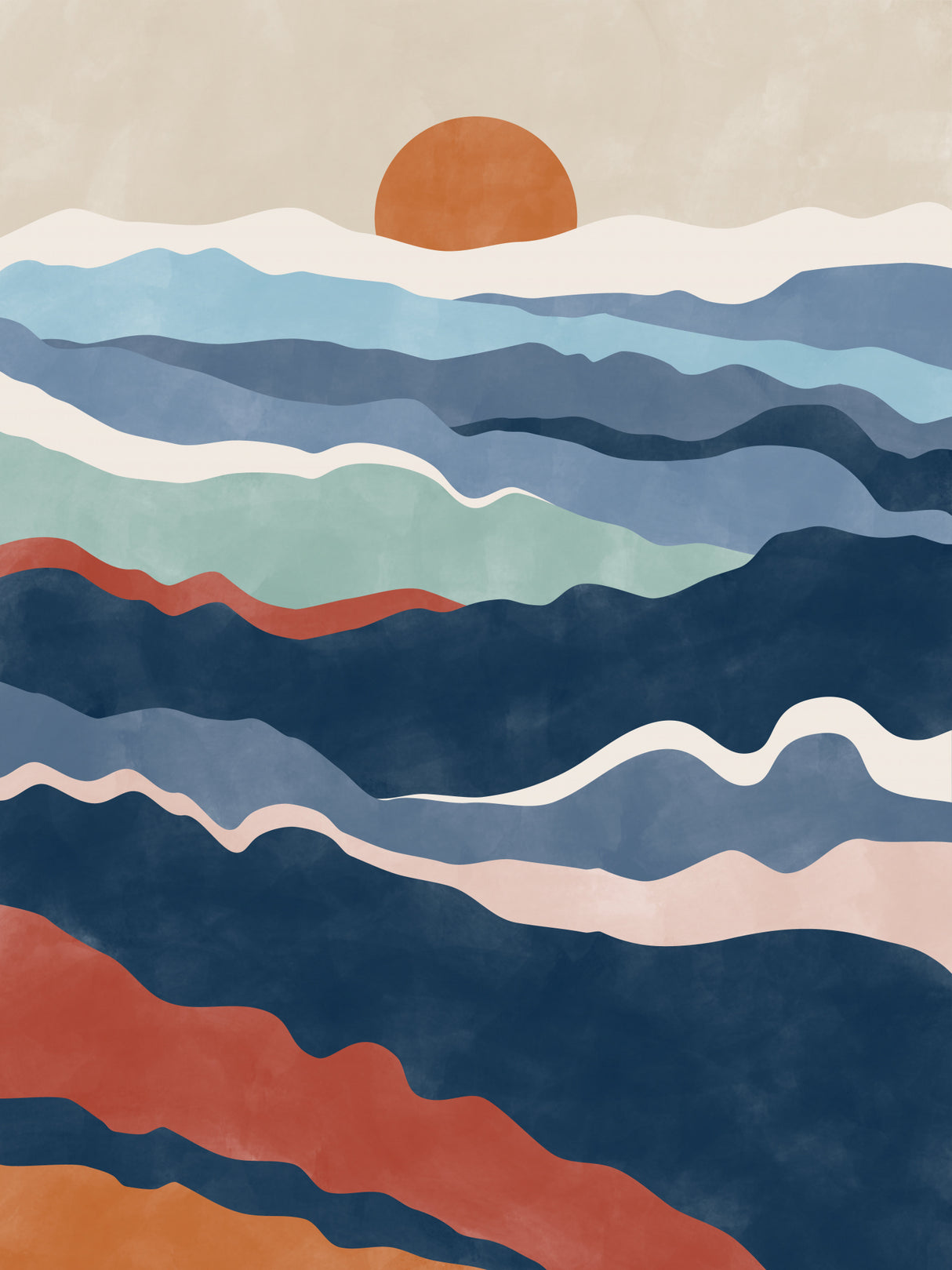 3x4 Aspectratiobluerust79 Poster och Canvastavla