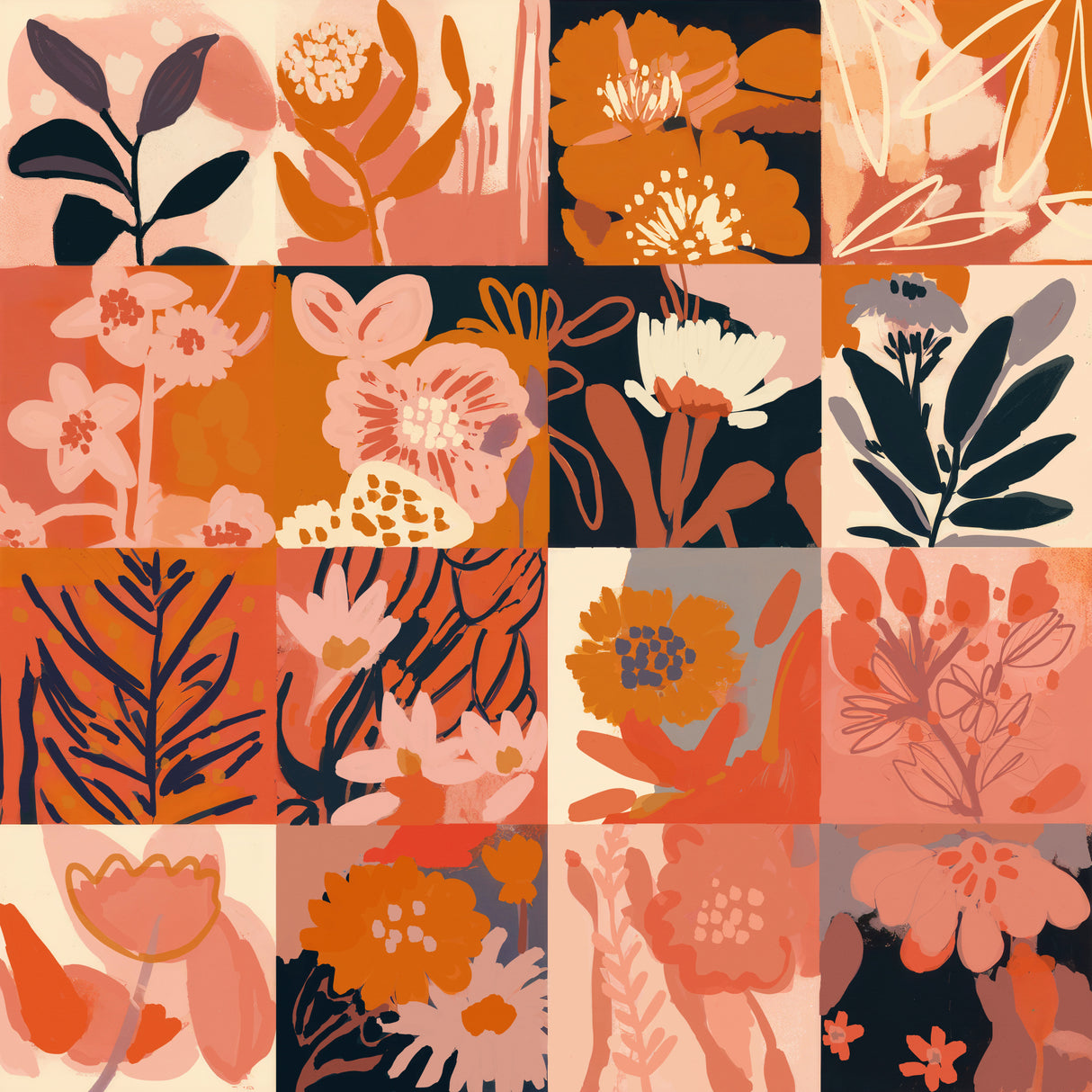 Flower Memory Poster och Canvastavla