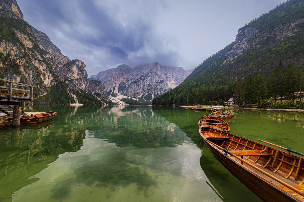 Lago di Braies Poster och Canvastavla