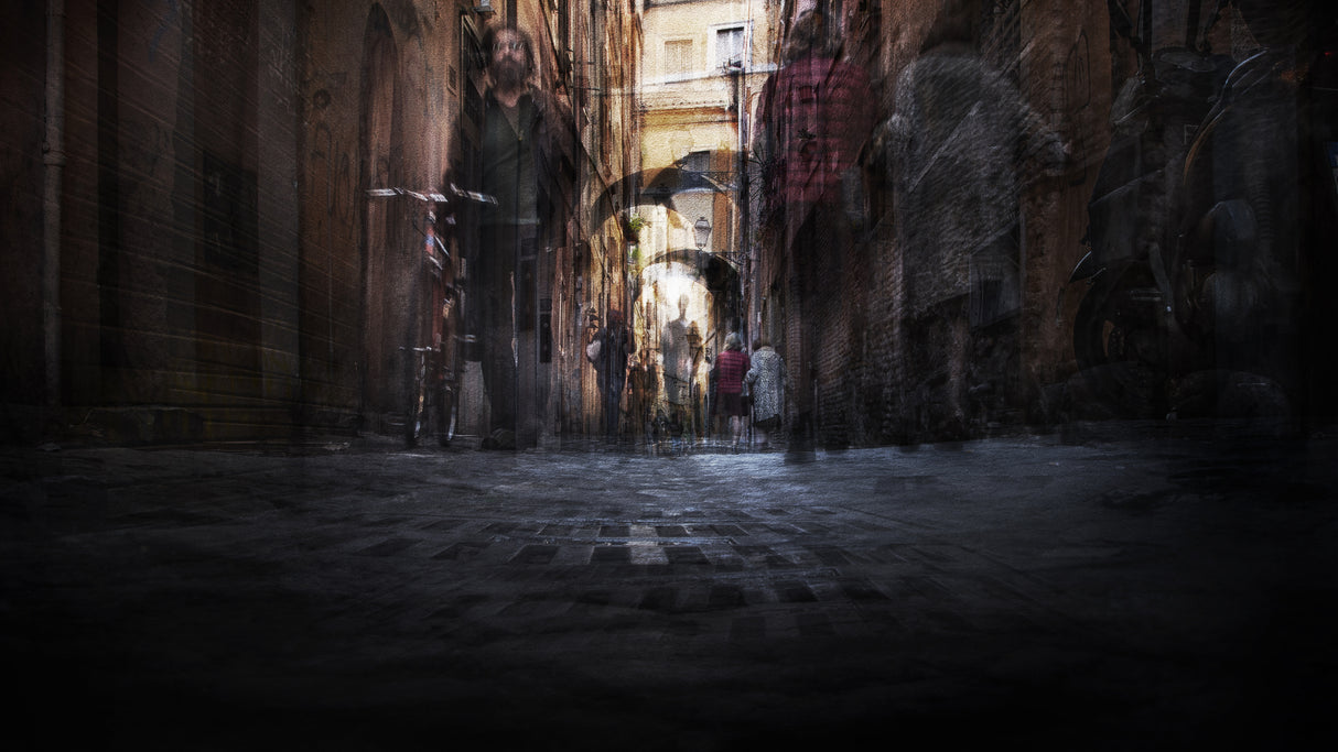 People in the alley Poster och Canvastavla