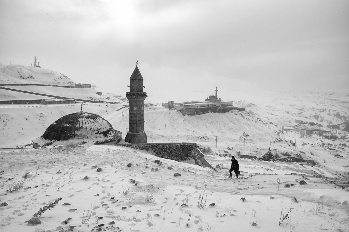 Walking on the snow Poster och Canvastavla