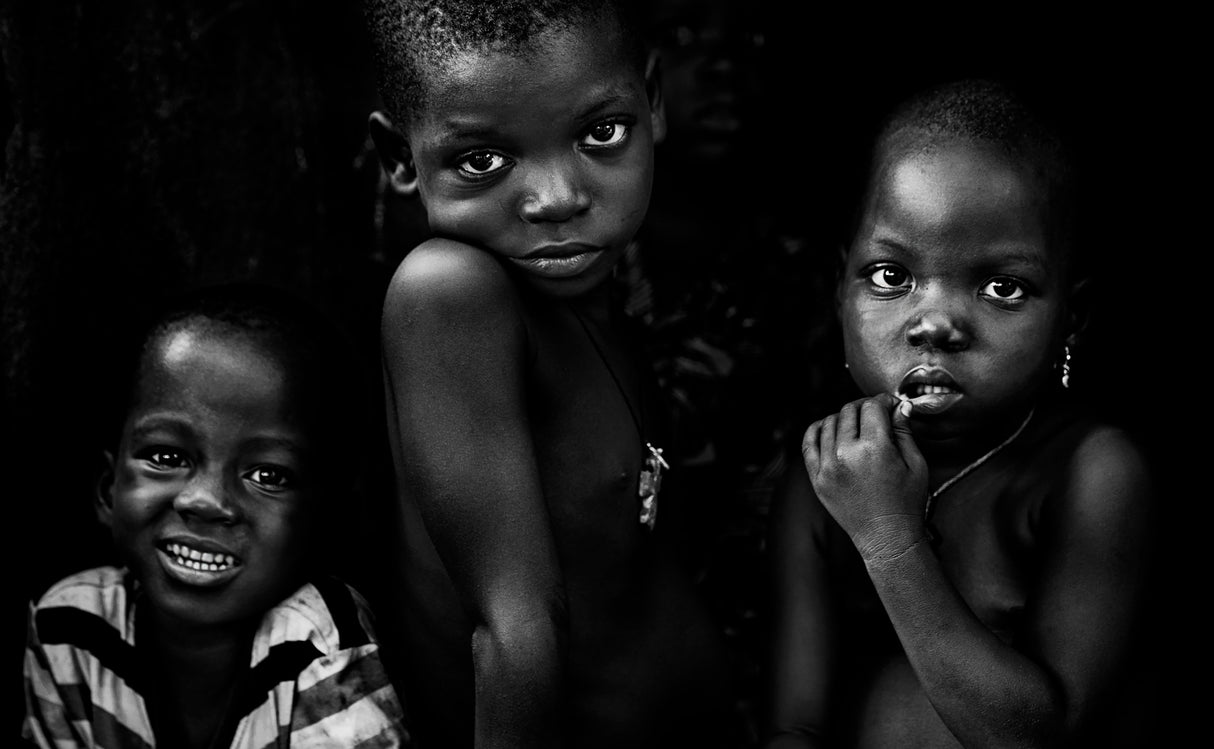 Children from Benin-I Poster och Canvastavla