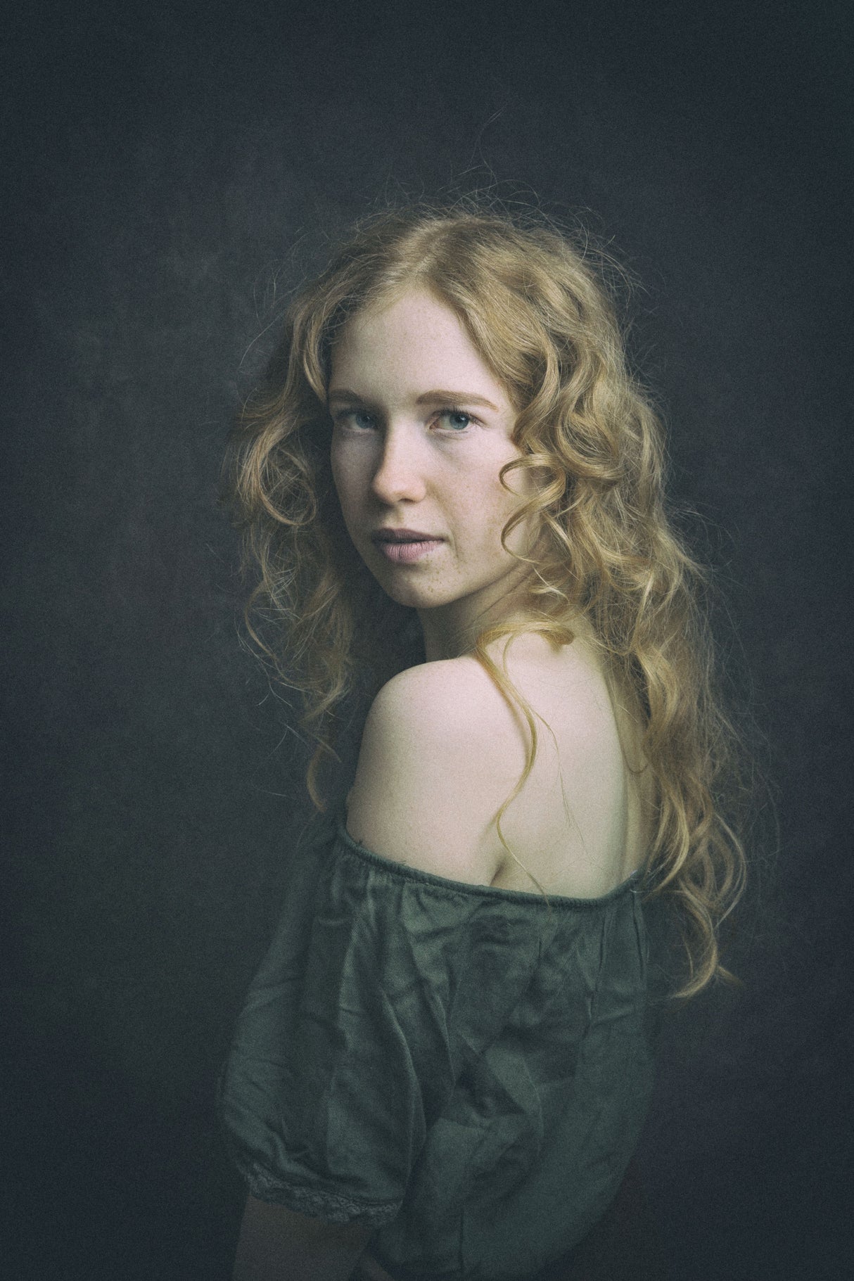 girl with red hair Poster och Canvastavla