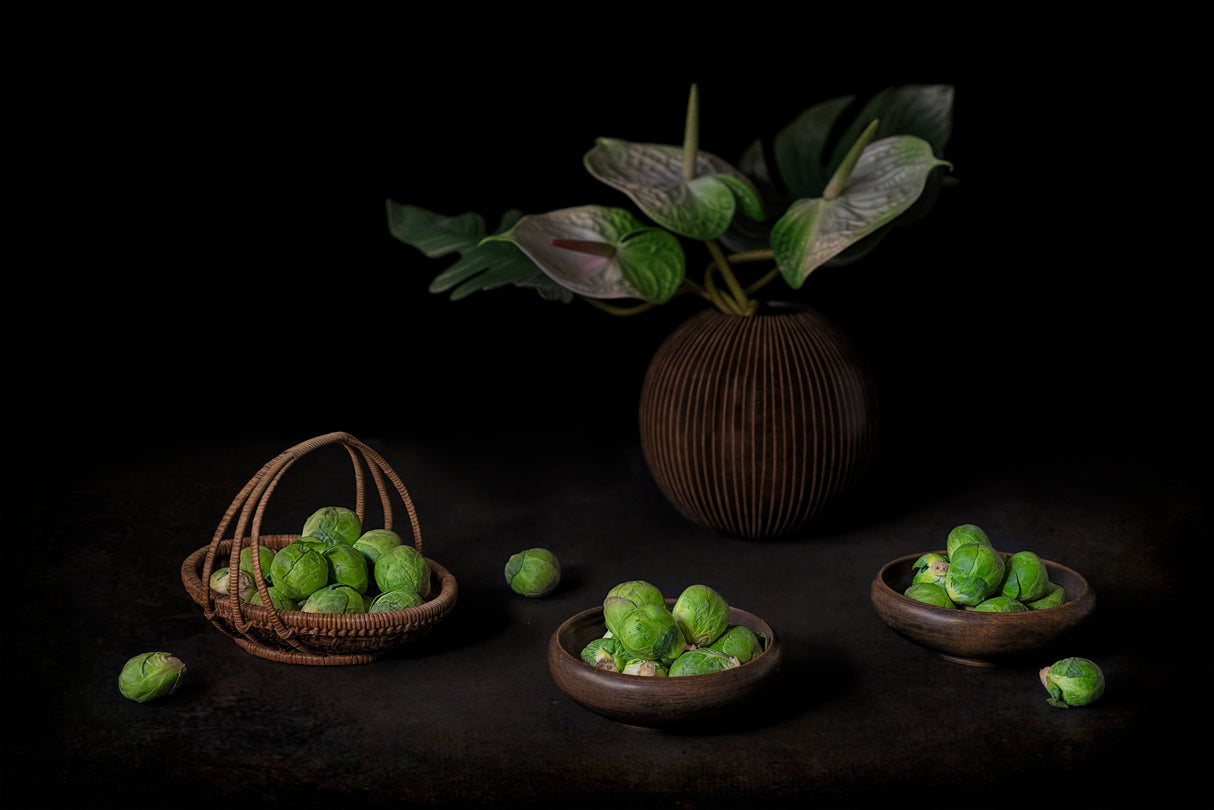 Still life with Brussel Sprouts Poster och Canvastavla