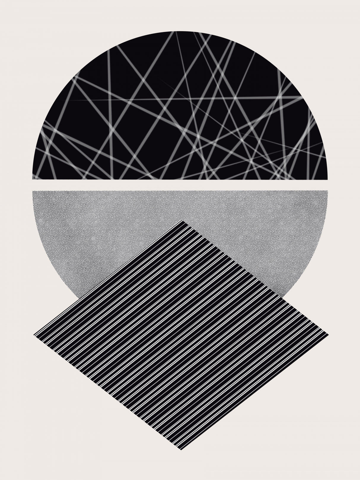 Sphere and Diamond Poster och Canvastavla