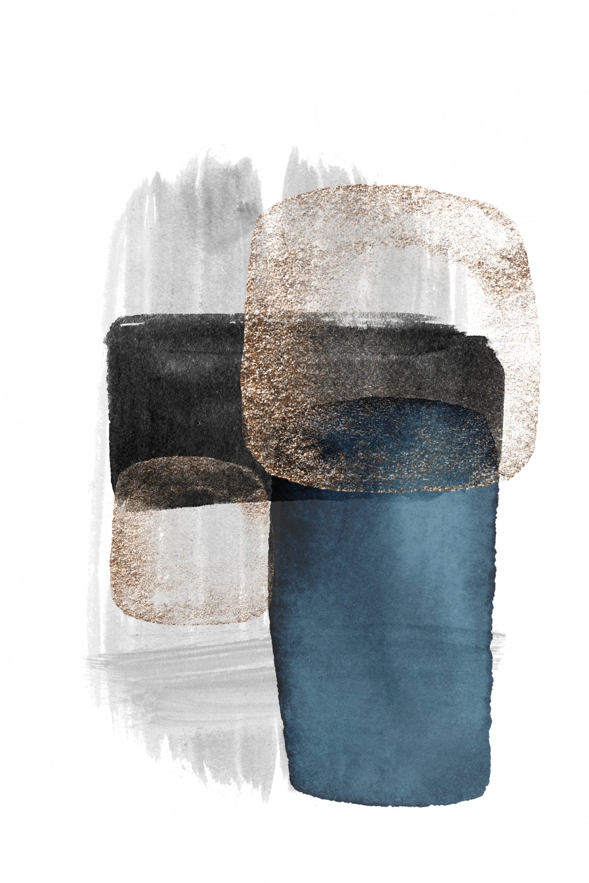 Night Blue-3 Poster och Canvastavla