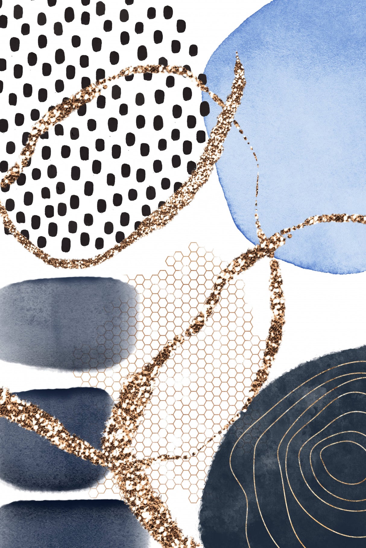 Aesthetic Blues-3 Poster och Canvastavla