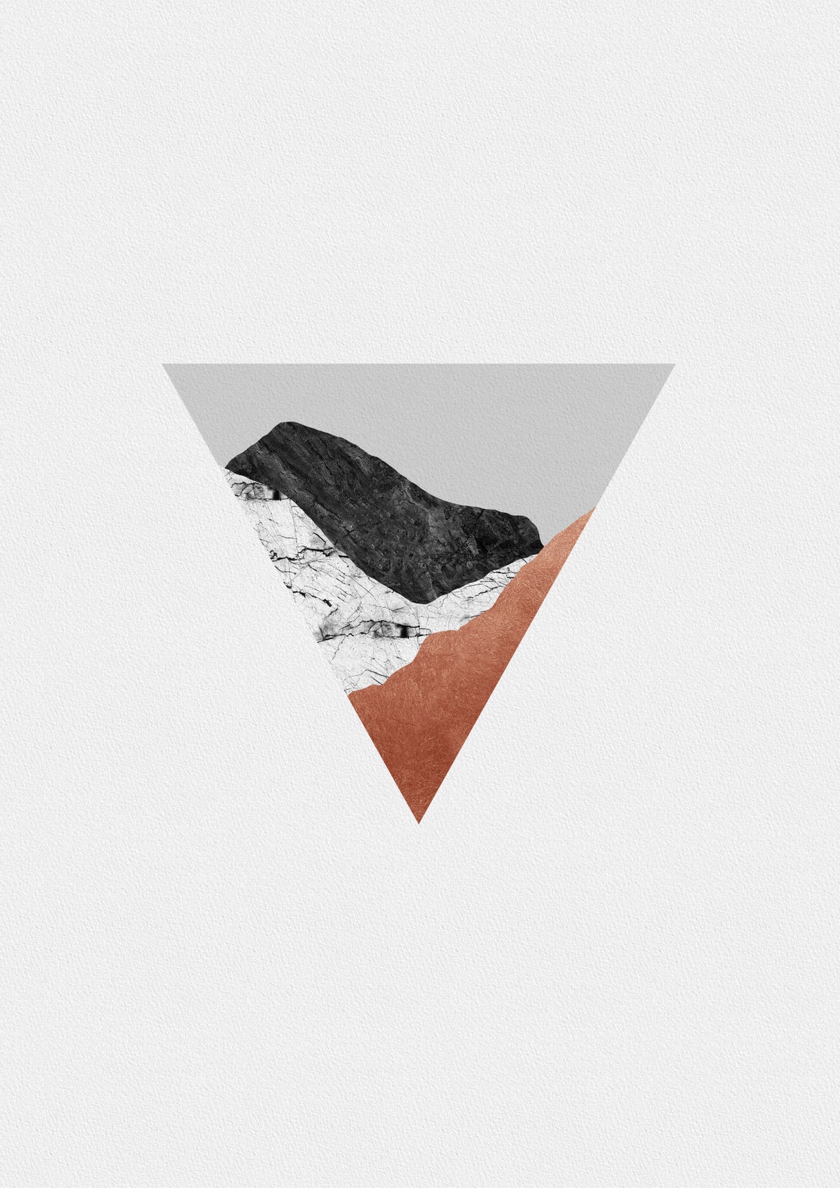 Copper Geometric II Poster och Canvastavla