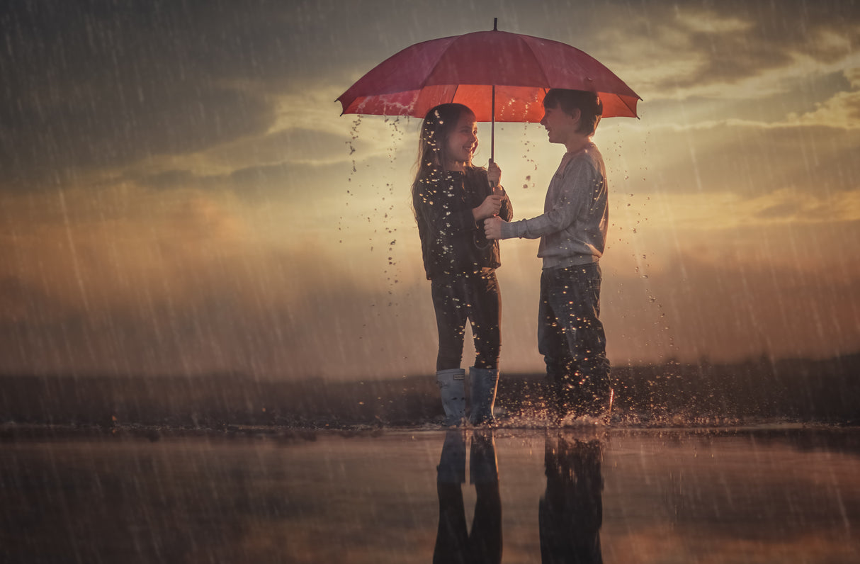Happy Rain Poster och Canvastavla