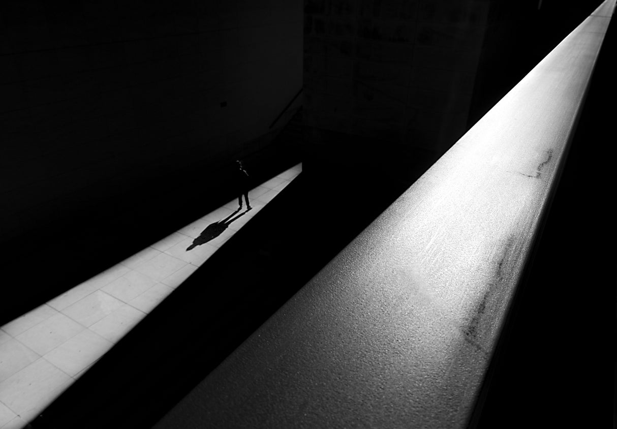 Diagonal and shadow Poster och Canvastavla