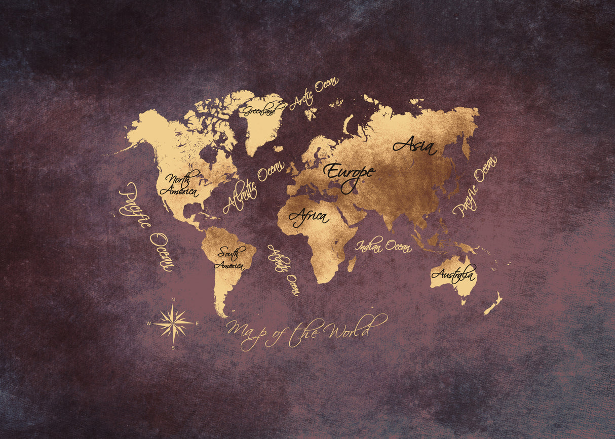 World map 39 Poster och Canvastavla