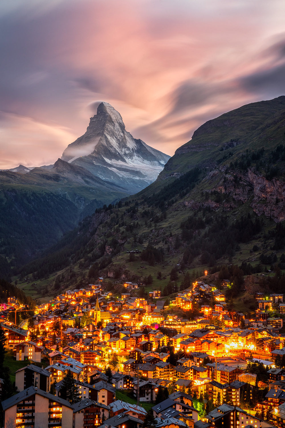 Fairytale mountain Poster och Canvastavla