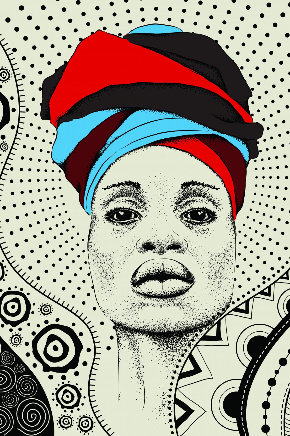 Abstract Minimal Strong Woman Poster och Canvastavla