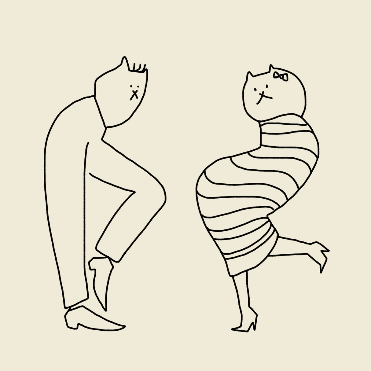 Disco Cats Poster och Canvastavla