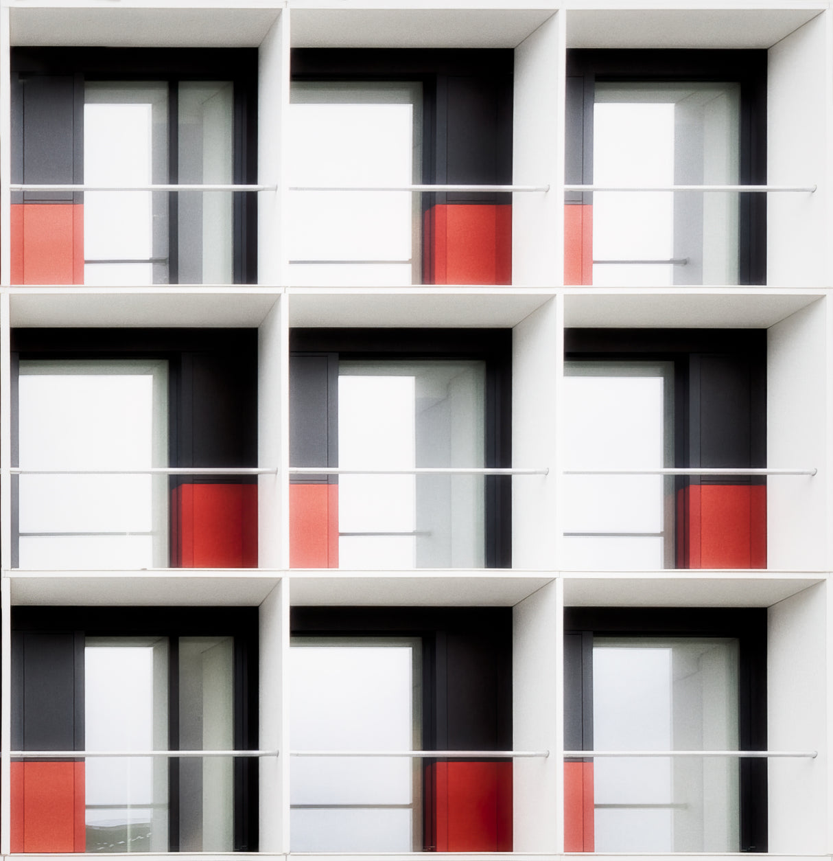 Balconies a la Mondrian Poster och Canvastavla