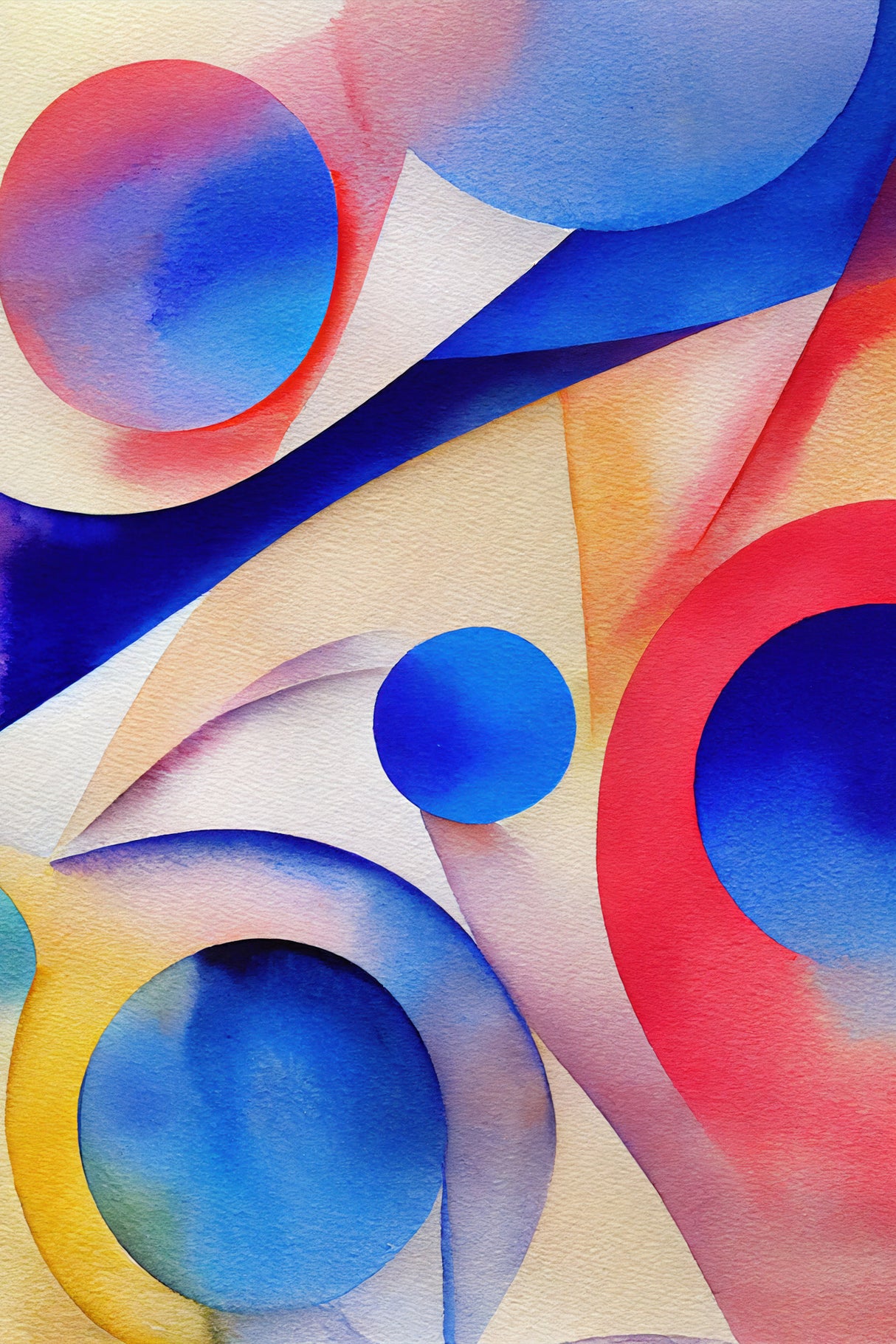 Nature Inspired Abstract Watercolor (Day 10) Poster och Canvastavla