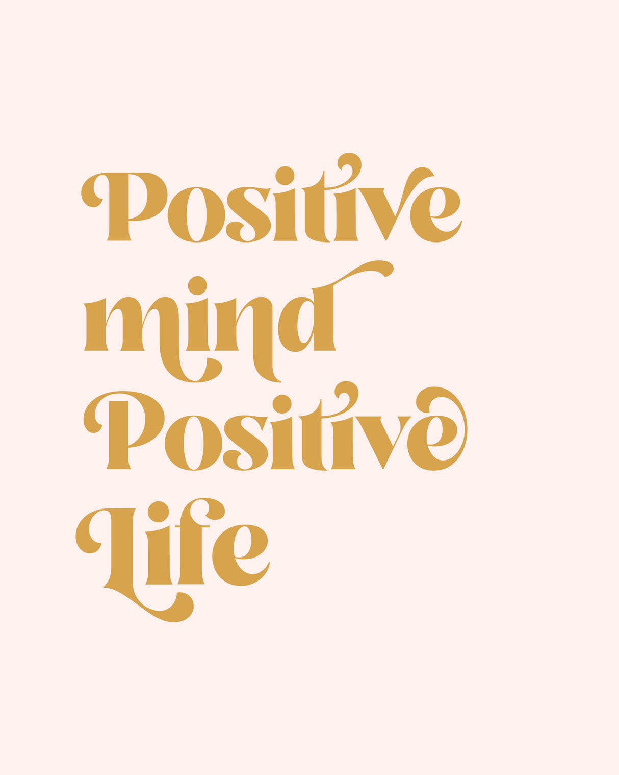 Positive Poster och Canvastavla