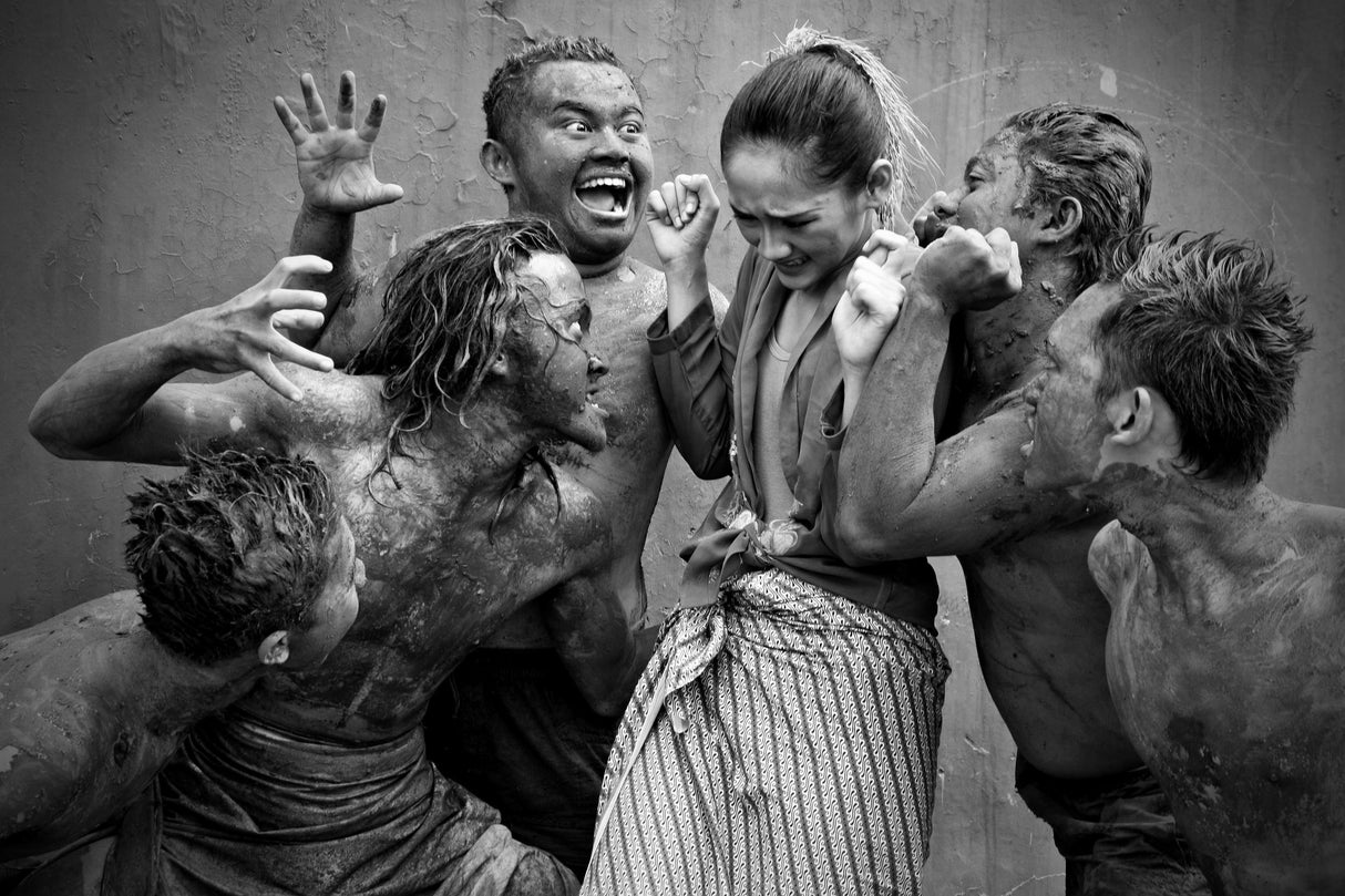 theatrical expression ( Mud Man ) Poster och Canvastavla