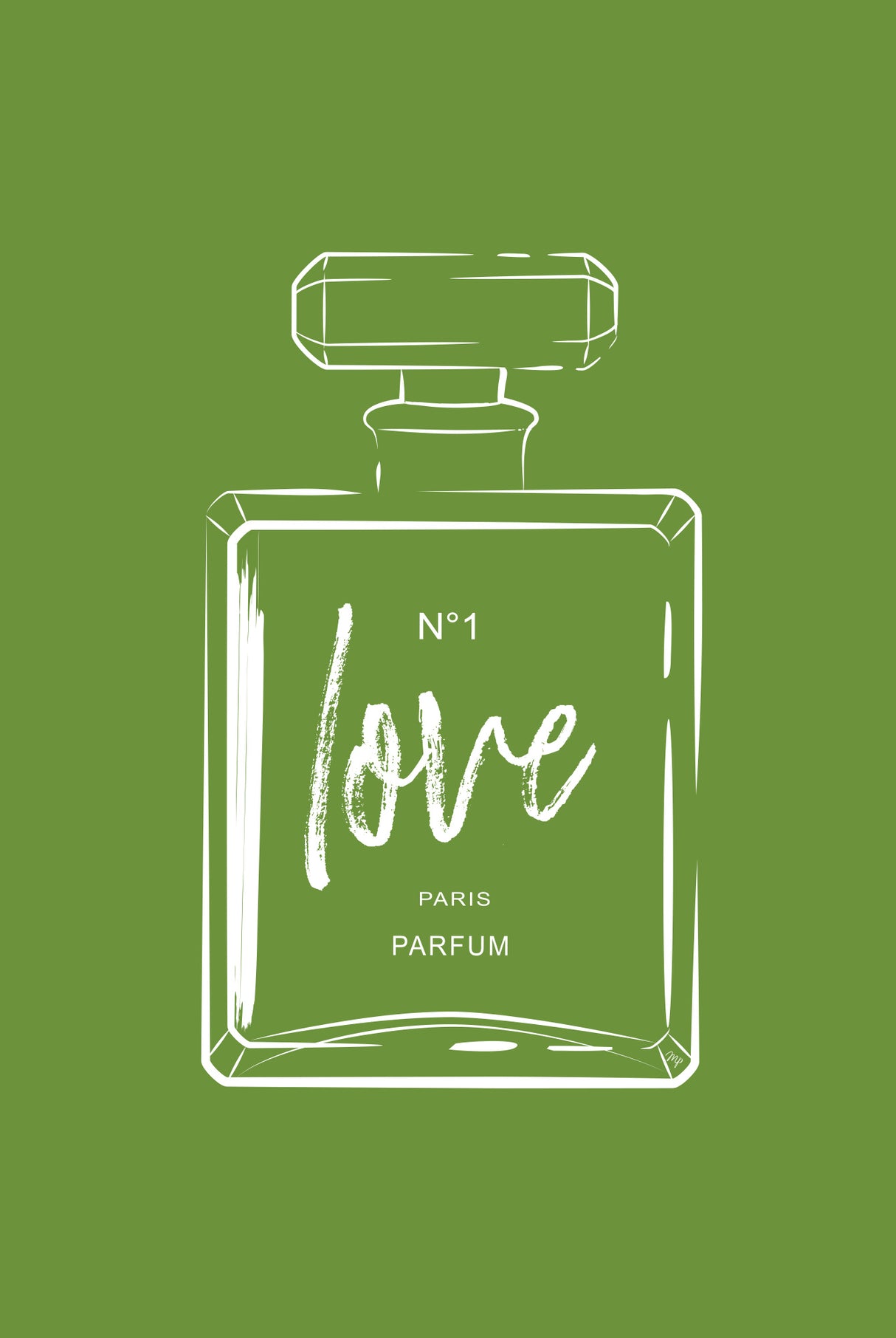 Green Perfume Poster och Canvastavla