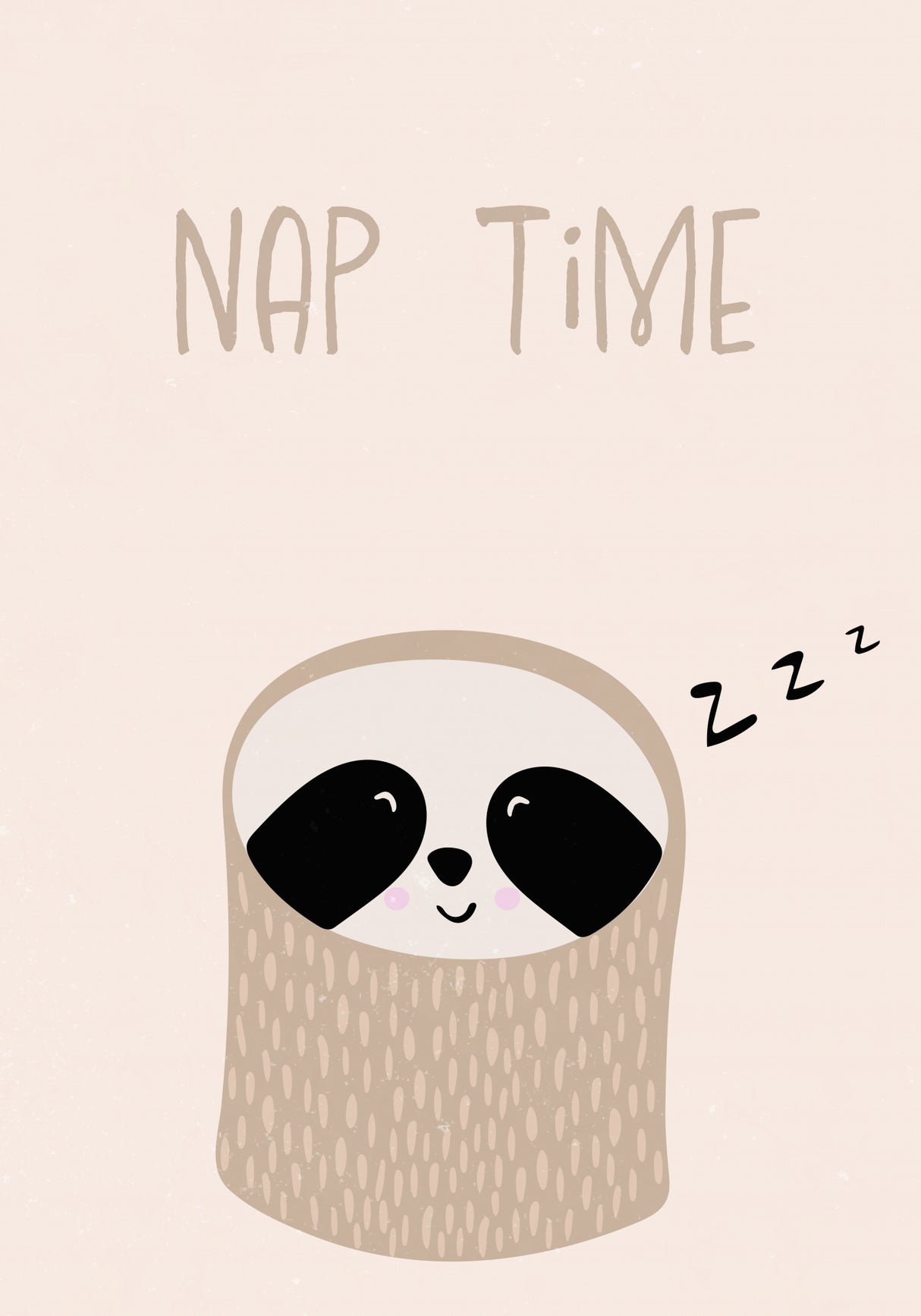 Sloth nursery print Poster och Canvastavla