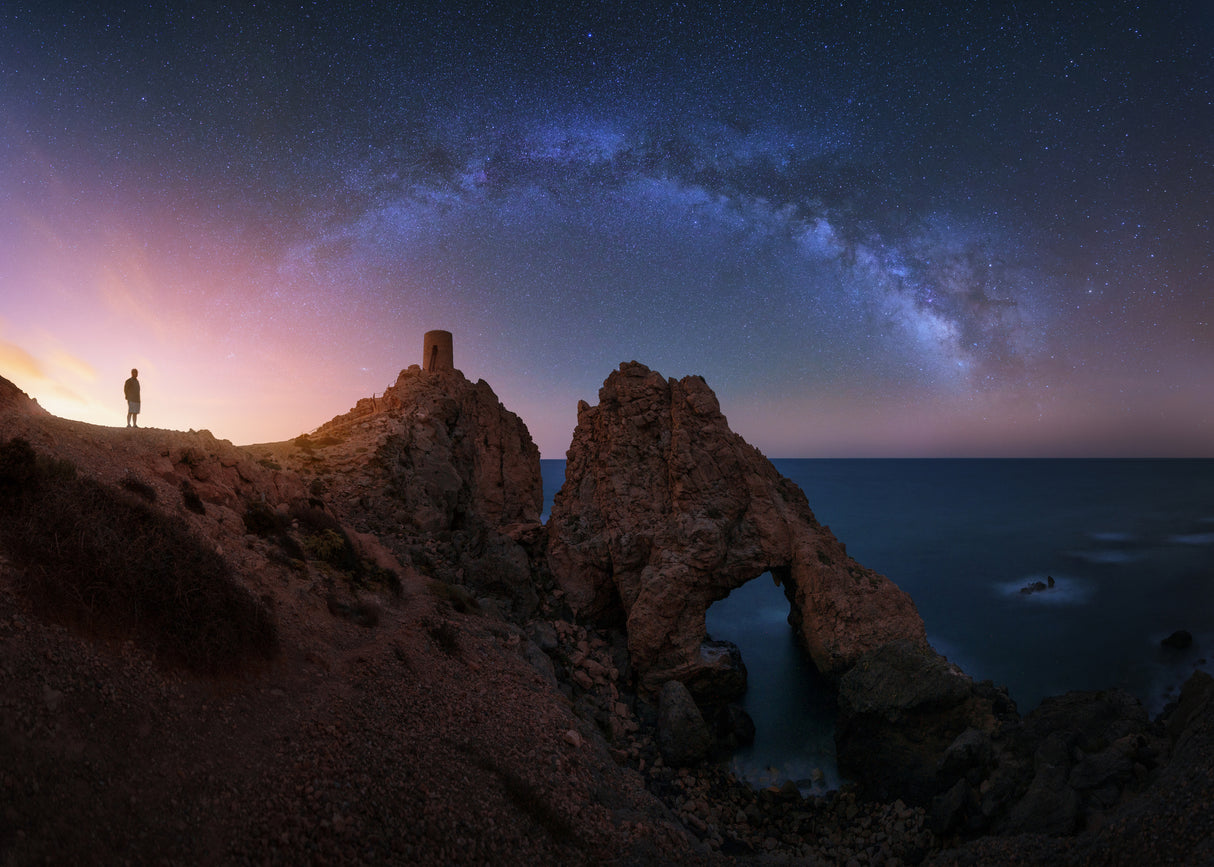 Mi padre, la torre, el arco y las estrellas. Poster och Canvastavla