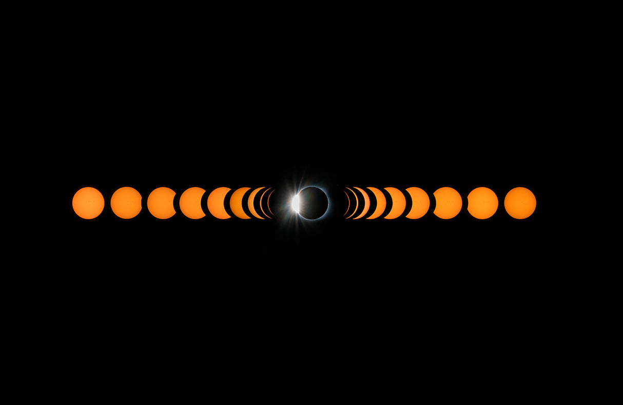 2017 total solar eclipse Poster och Canvastavla
