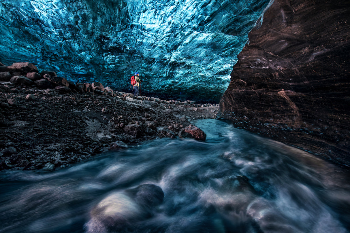 Ice Cave Poster och Canvastavla