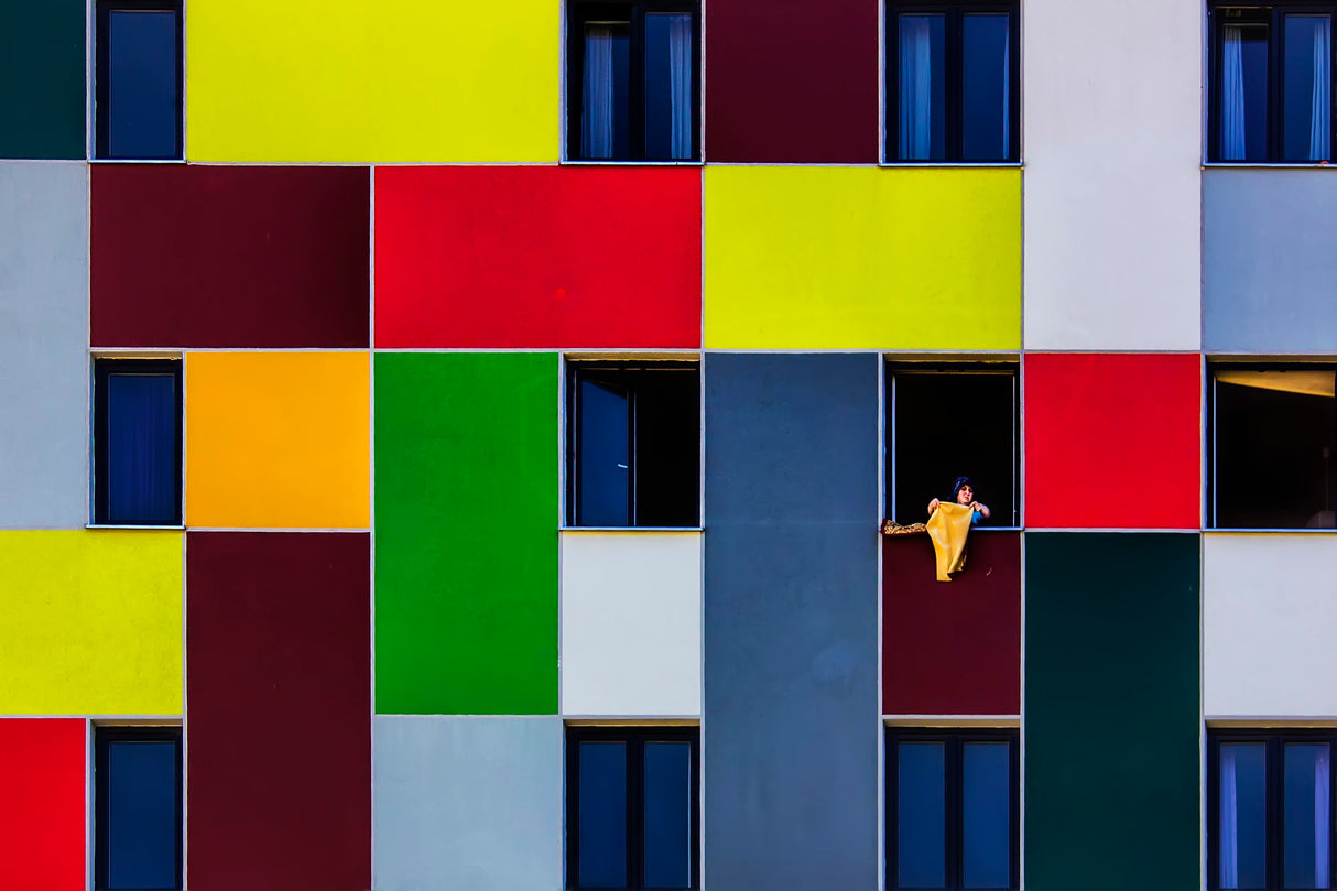 colored squares Poster och Canvastavla