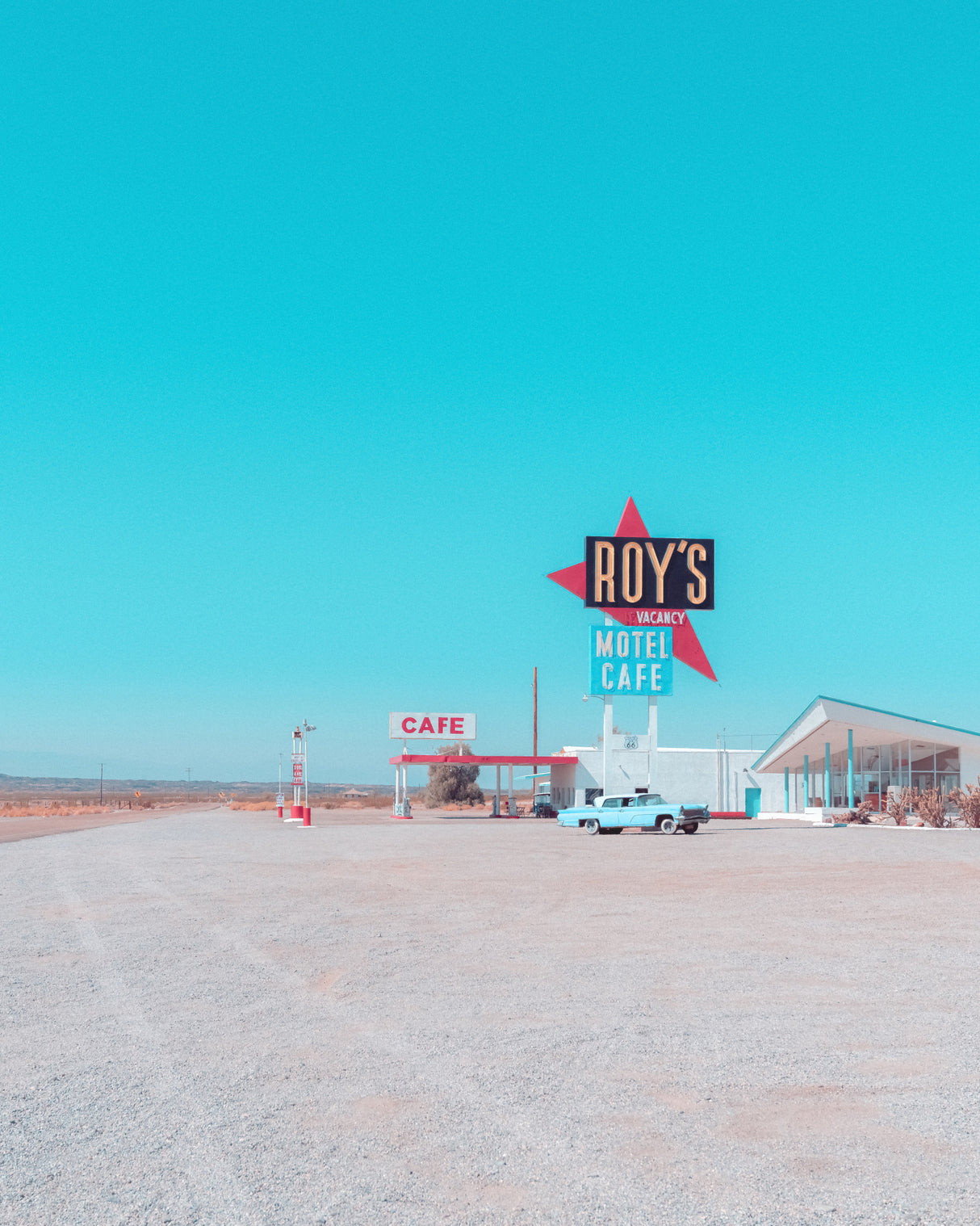 Roys Motel Cafe Vintage Sign Poster och Canvastavla