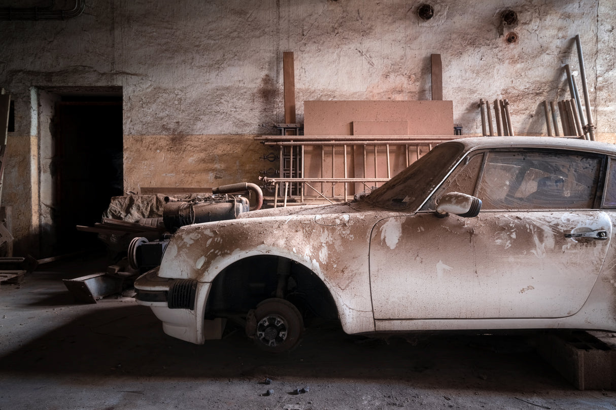 Dusty Porsche Poster och Canvastavla